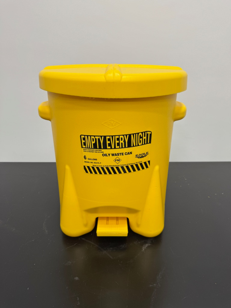 Image of Lot Of Eagle of (6) Oily Waste Cans